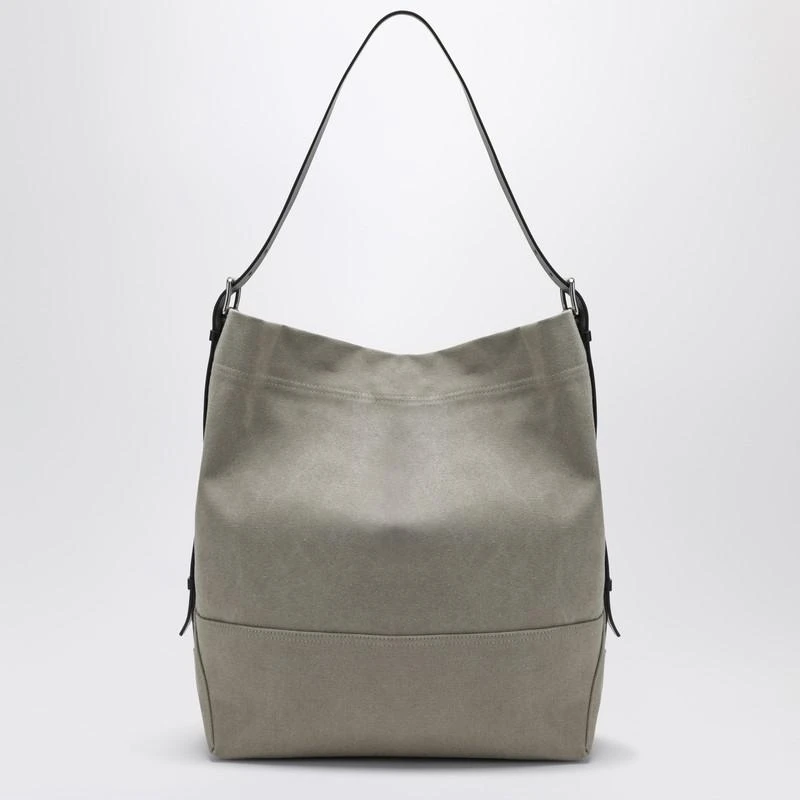 Lemaire Beige belted tote bag in cotton canvas 1