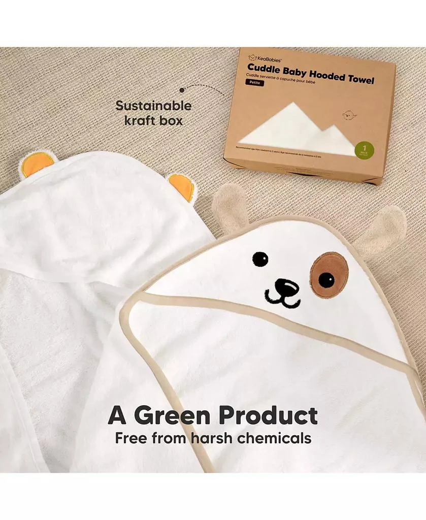 KeaBabies Cuddle Baby Hooded Towel, Baby Bath Towel, Hooded Baby Towels, Baby Beach Towel for Newborn, Kids 8