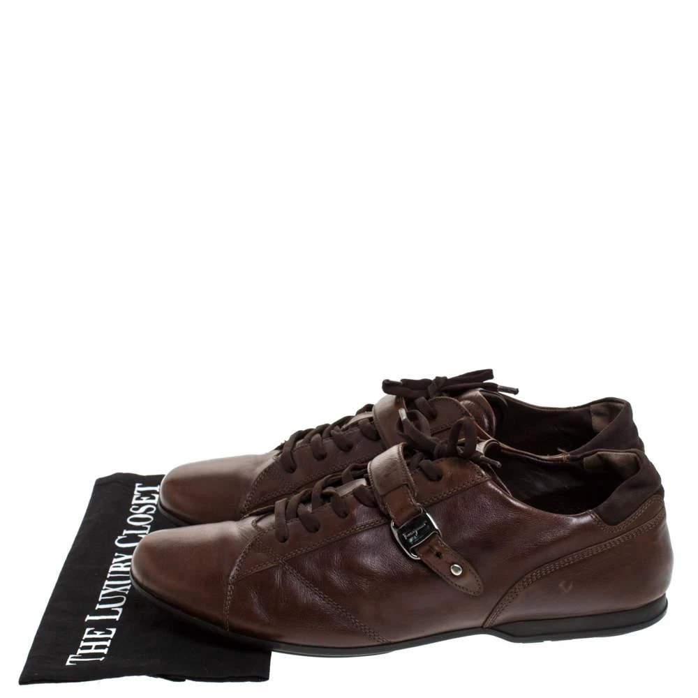 Salvatore Ferragamo Salvatore Ferragamo Brown Leather Low Top Sneakers Size 45.5 8