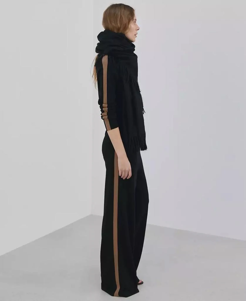 Mango Women
s Contrast Stripe Knit Pants 4