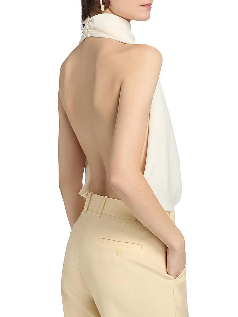 Ronny Kobo Bethe Draped Bodysuit 5