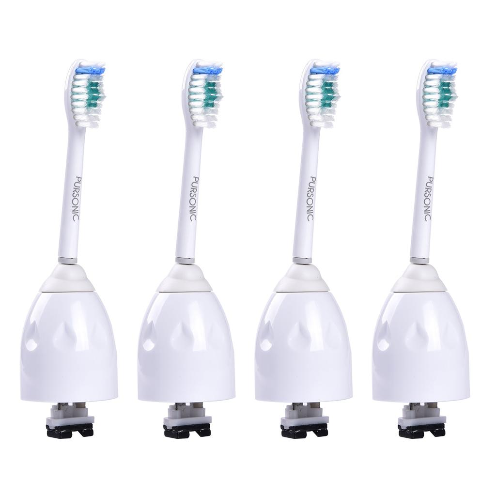 PURSONIC Pursonic Standard Replacement Brush Heads For Philips Sonicare E series, fits Sonicare Advance, CleanCare, Elite, Essence and Xtreme Philips Brush Handles