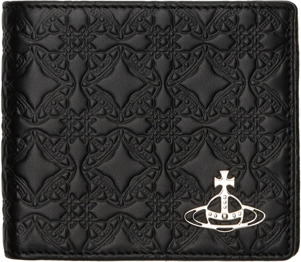 Vivienne Westwood Black Lambskin Man. Billfold Wallet 1