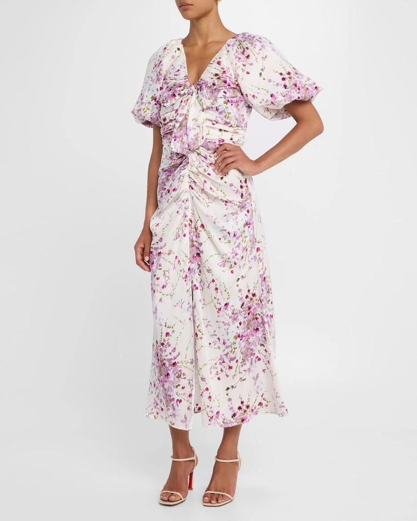 Cinq a Sept Brenton Puff-Sleeve Midsummer Bloom Dress 2