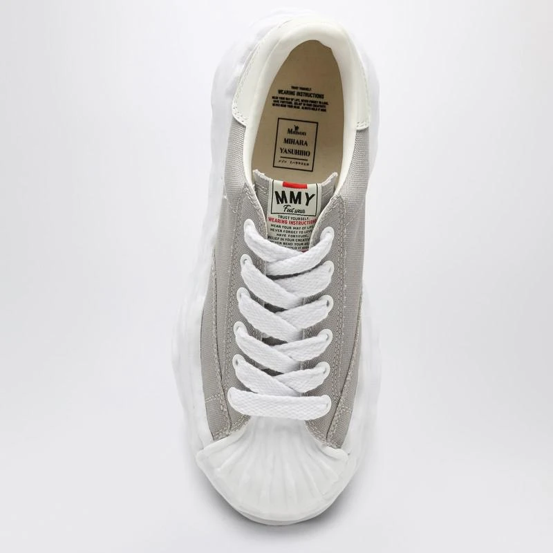 Maison MIHARA YASUHIRO Light grey canvas Blakey low-top sneakers 3
