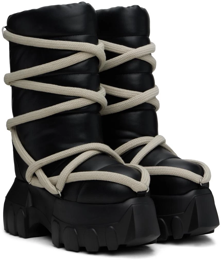 Rick Owens Black Porterville Lunar Mega Tractor Boots 4