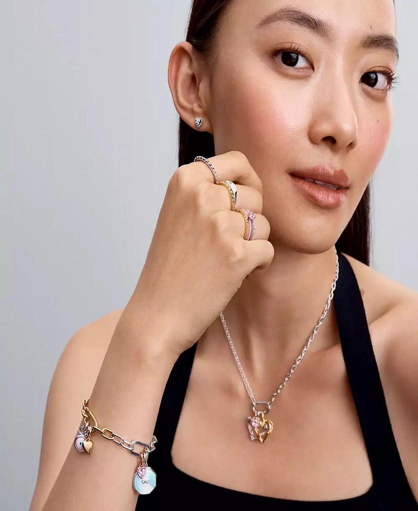 PANDORA Two Tone Link Chain Bracelet 5