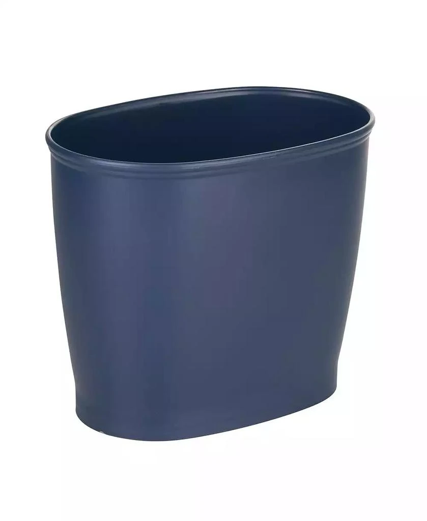 iDesign Oval 2.1 Gallon / 8 Liter Plastic Trash Can, 2-Pack, Navy, Made in USA 5