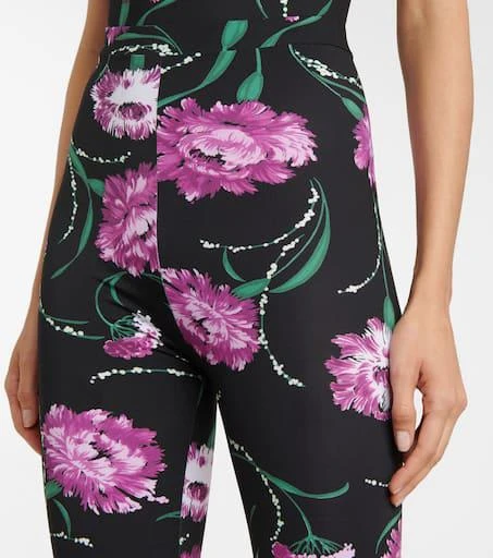 Rodarte Floral-printed high-rise leggings 4