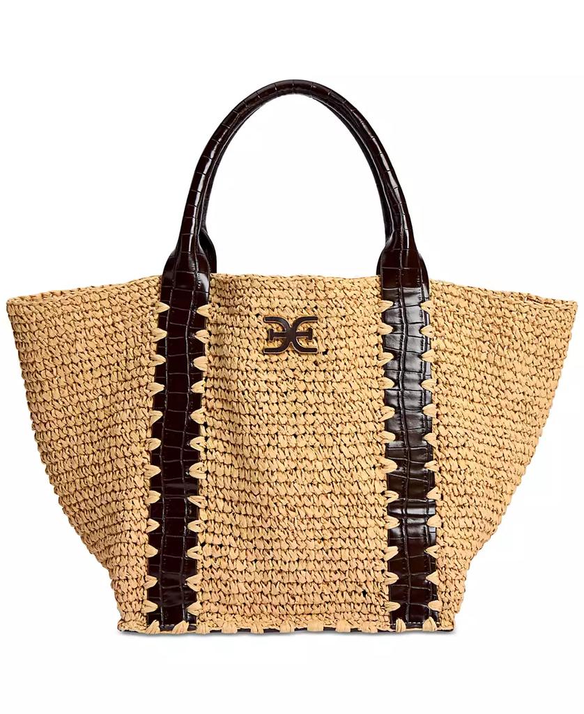 Sam Edelman Marley Large Raffia Collapsible Tote
