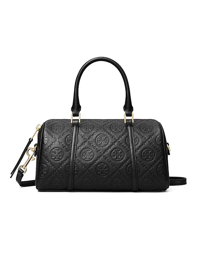Tory Burch T Monogram Pebble Top Handle Barrel Bag