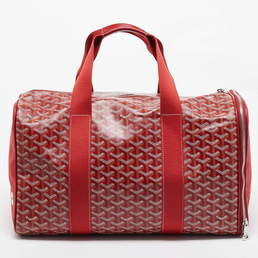 Goyard Goyard Red Goyardine Coated Canvas Voltigeur MM Pet Carrier 4