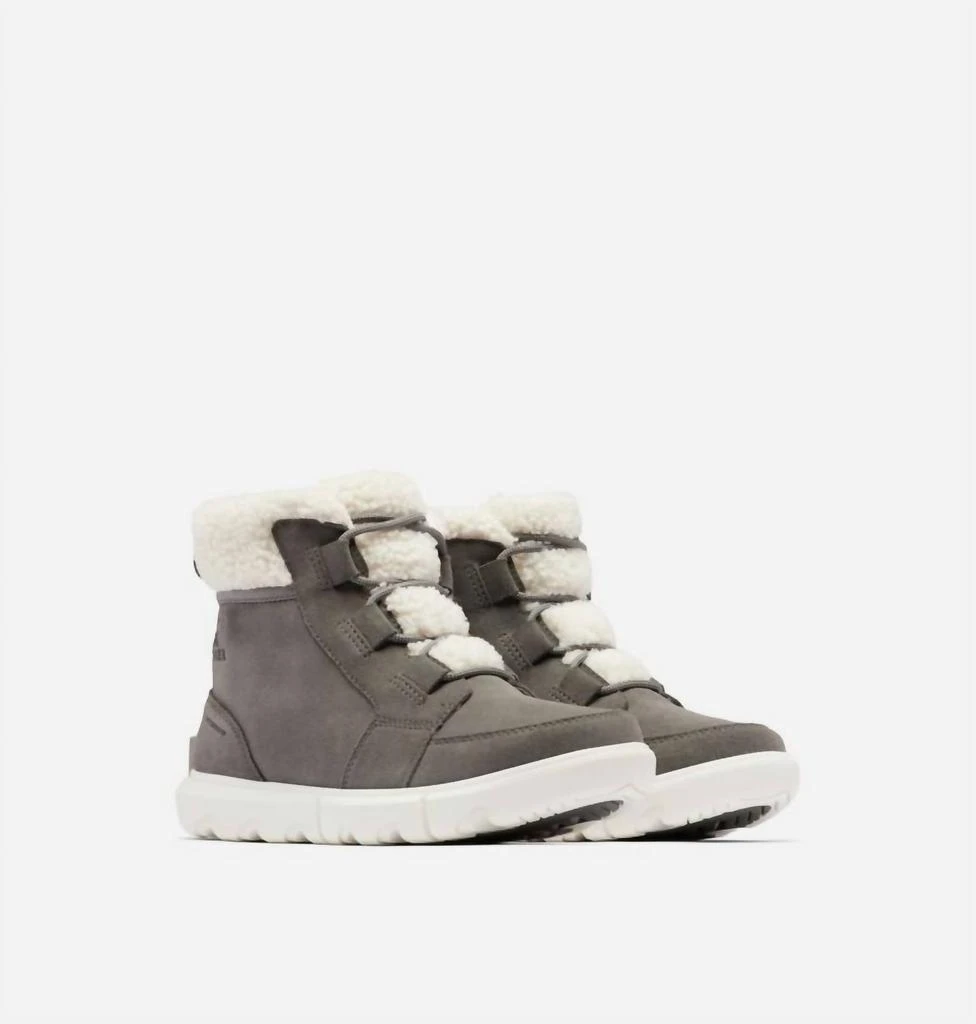 SOREL Women's Explorer Next Carnival Wp Boots In Quarry Sea Salt 2