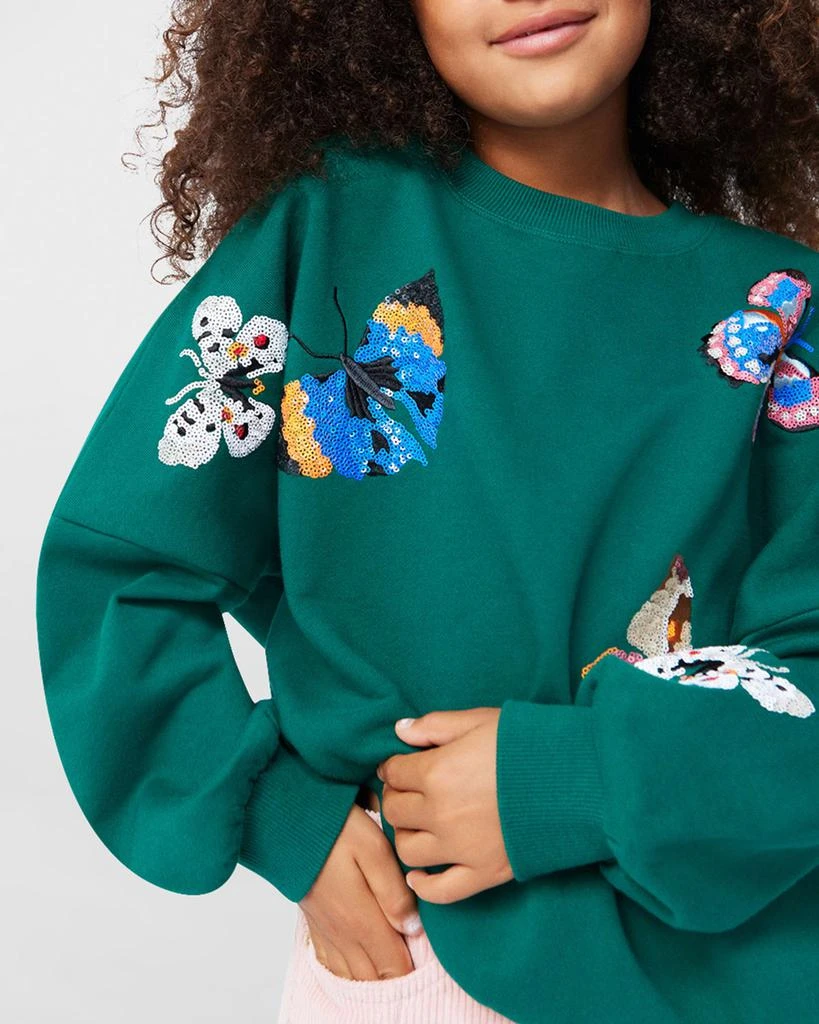 Molo Girl's Marika Embellished Butterfly Sweatshirt, Size 8-12 3