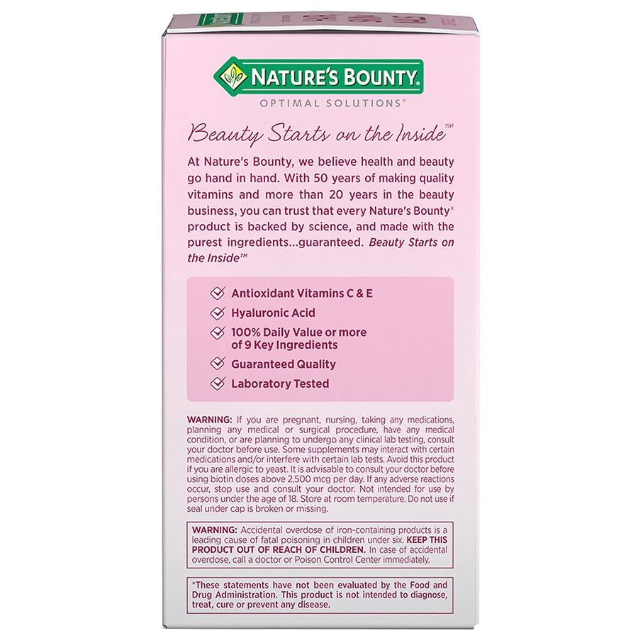 Nature's Bounty Optimal Solutions Extra Strength Hair, Skin & Nails Softgels