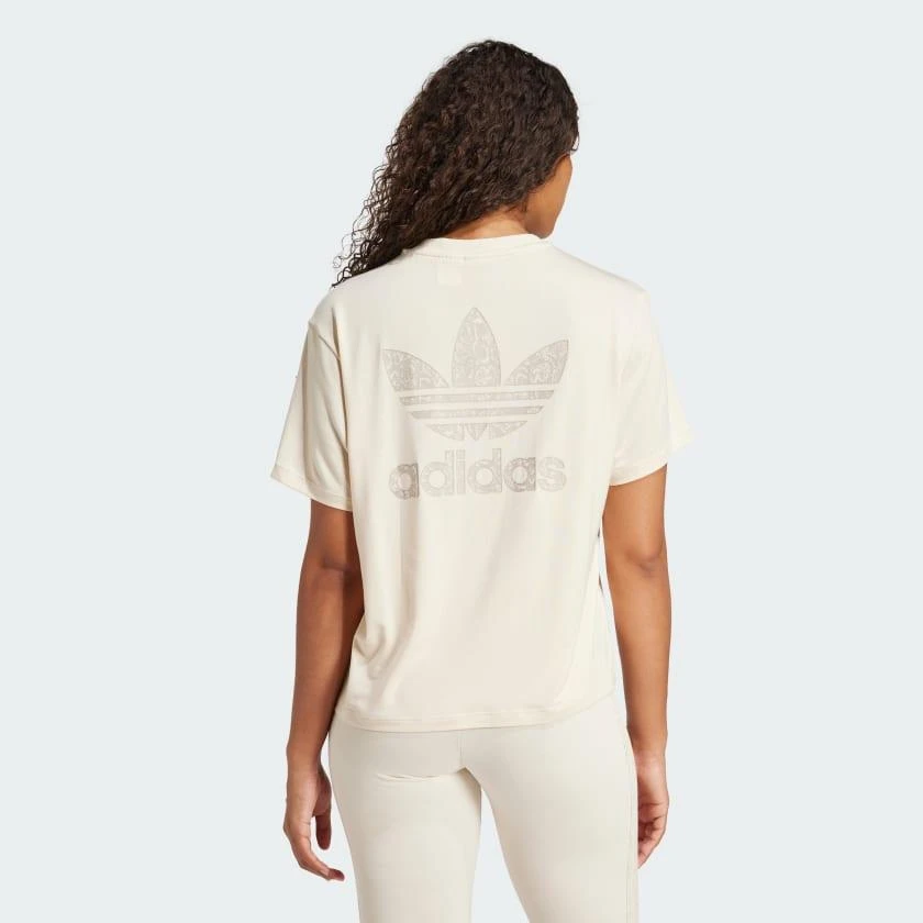 Adidas Women's  Snakeskin Trefoil Tee 2