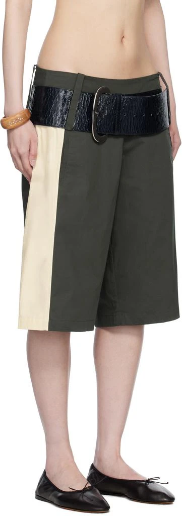 BELLE Gray Paneles Shorts 2