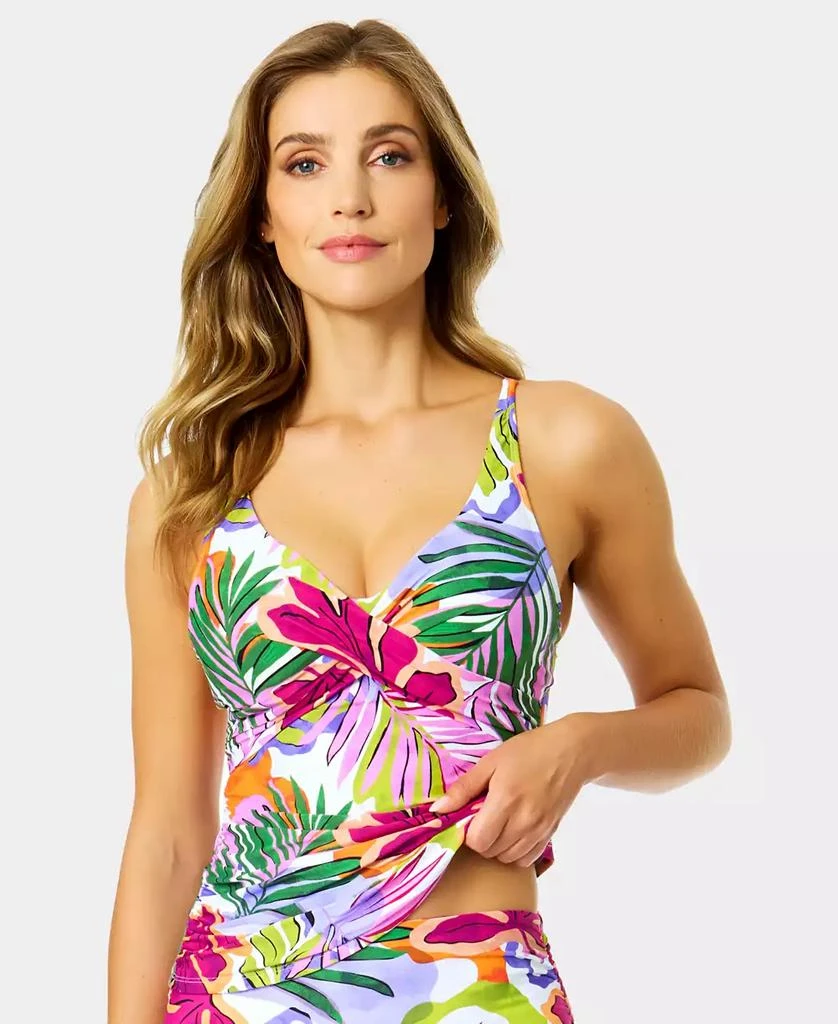 Anne Cole Women's Printed Underwired V-Neck Tankini 1