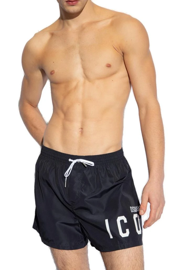DSQUARED2 Dsquared2 Logo Printed Drawstring Swimming Shorts 2
