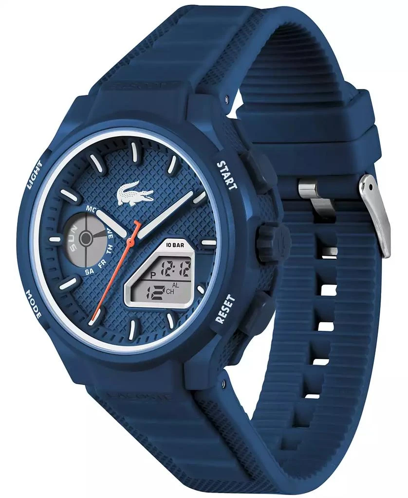 Lacoste Men's LC33 Blue Silicone Strap Watch 45mm 2
