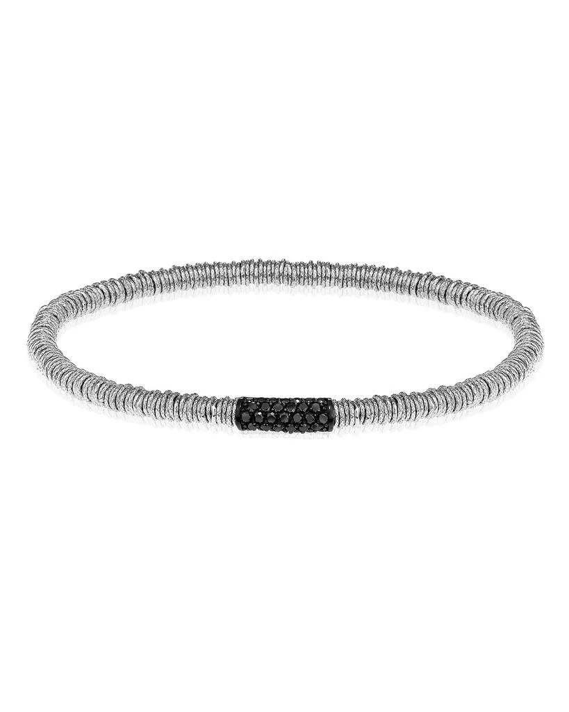 Roberto Demeglio JOY 18k White Gold Black Diamond Stretch Bracelet 1