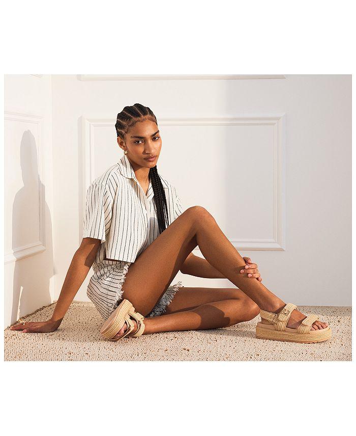 STEVE MADDEN Women's BigMona Strappy Platform Sandals