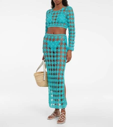 ANNA KOSTUROVA Bella cotton crochet crop top 2
