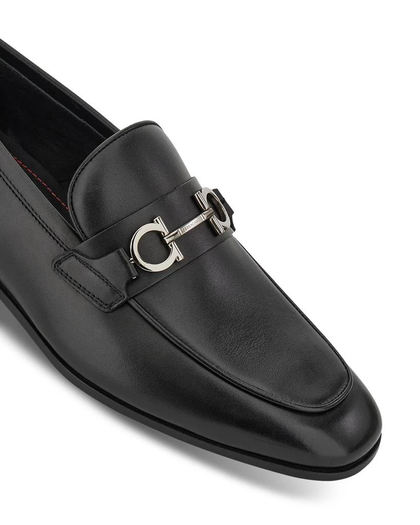 Salvatore Ferragamo Men's Balty Gancini Leather Loafers 6