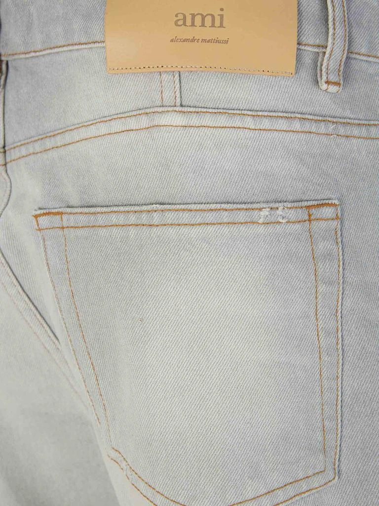 AMI AMI Paris Logo Patch Straight-Leg Jeans 4
