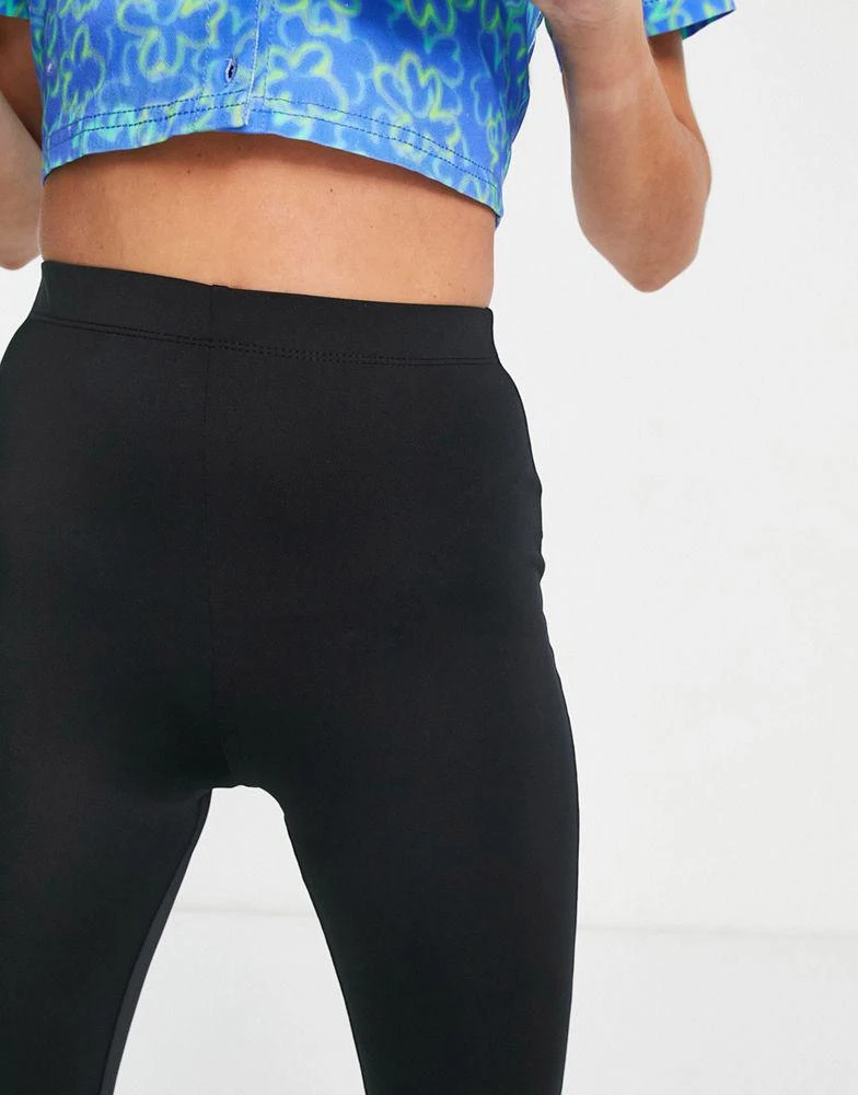 COLLUSION COLLUSION slinky flare trousers in black 2
