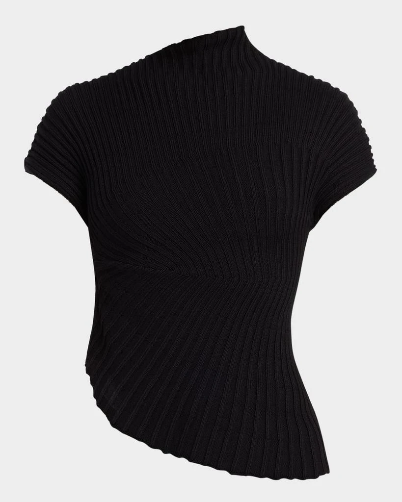 Cult Gaia Annemie Asymmetrical Knit Top 1