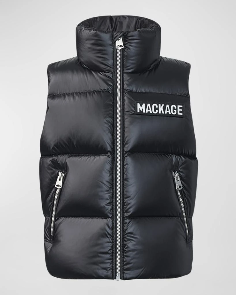 Mackage Kid's Charlee Quilted Logo Vest, Size 8-14 1