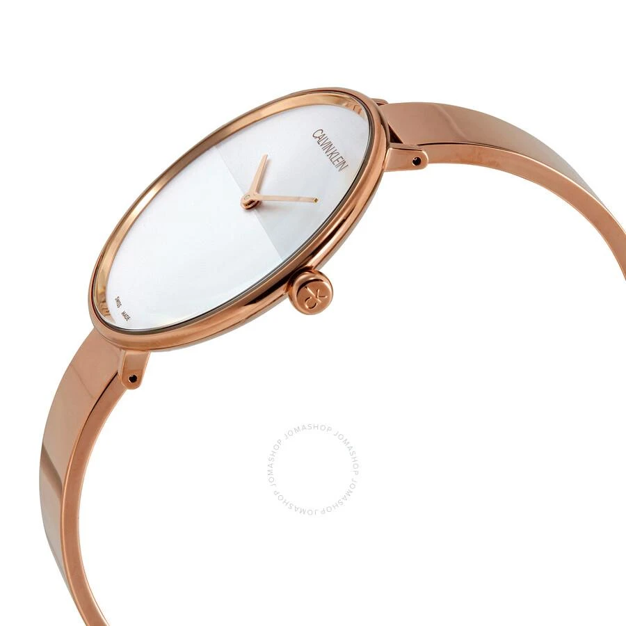 Calvin Klein Rise Quartz Silver and White Ladies Watch K7A23646 2