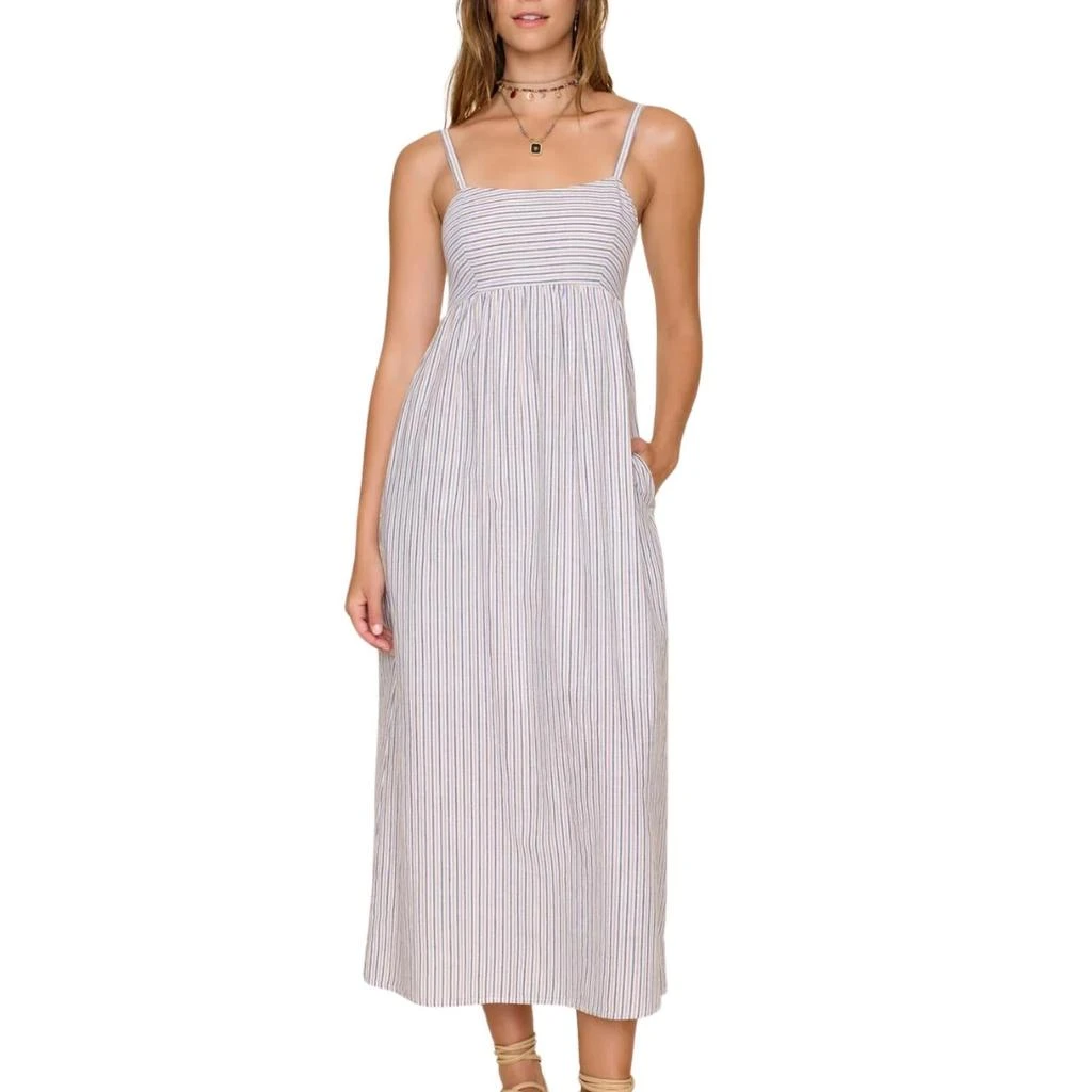 XIRENA Flavia Midi Dress In Mocha Stripe 1