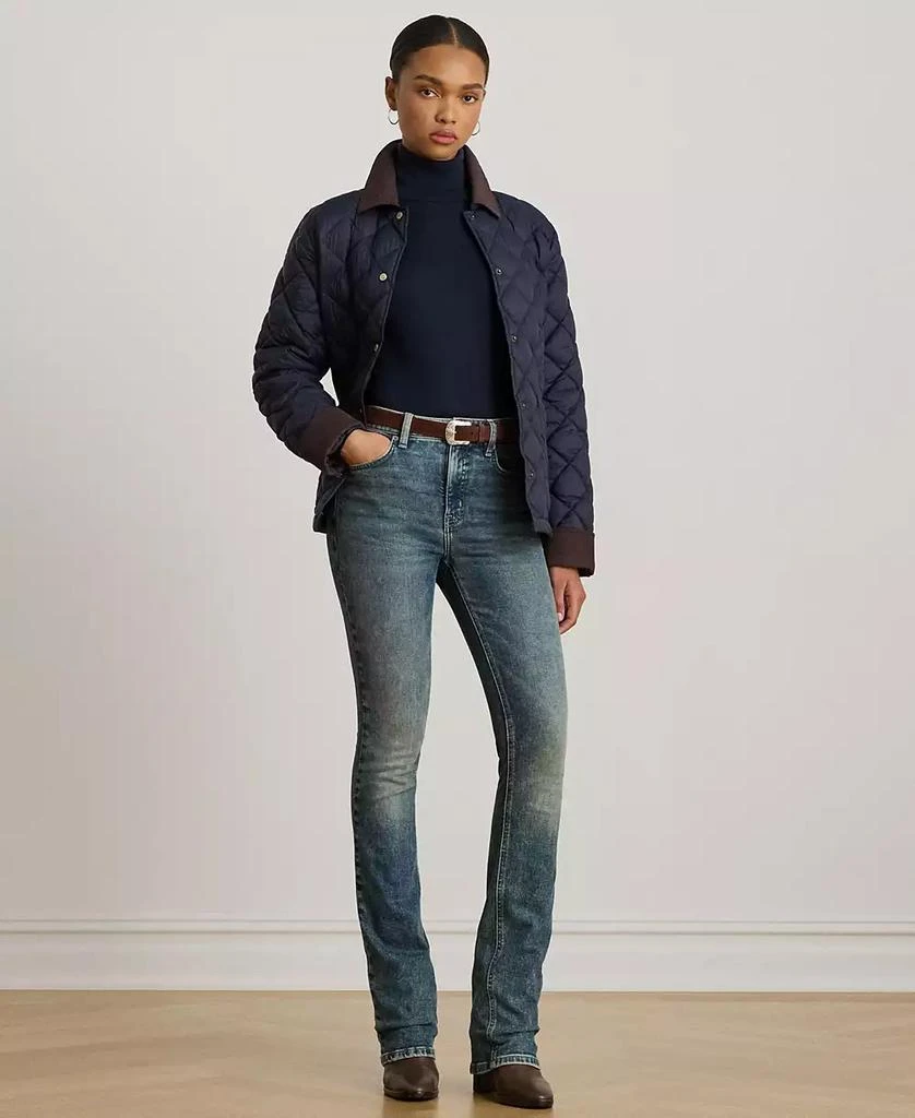 Ralph Lauren Women
s Corduroy-Collar Diamond Quilted Jacket 2