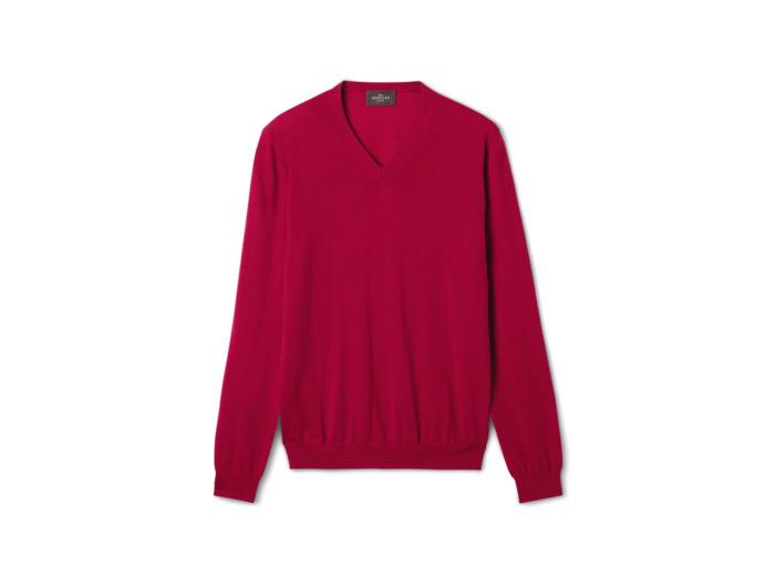 Eric Bompard Pull col V ultrafin - Homme - GRANITA