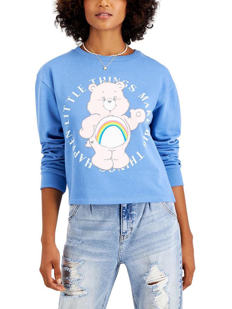 Freeze 24-7 Juniors Womens Graphic Cozy Sweatshirt