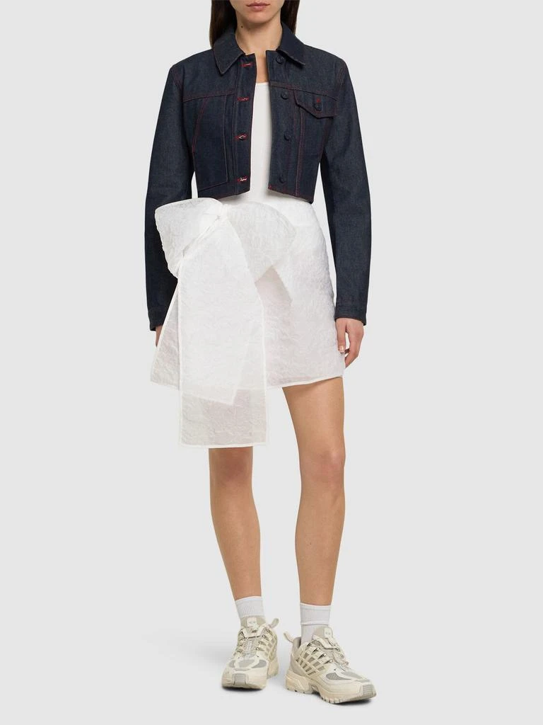 CECILIE BAHNSEN Gigi Matelassé Bow Mini Skirt 1