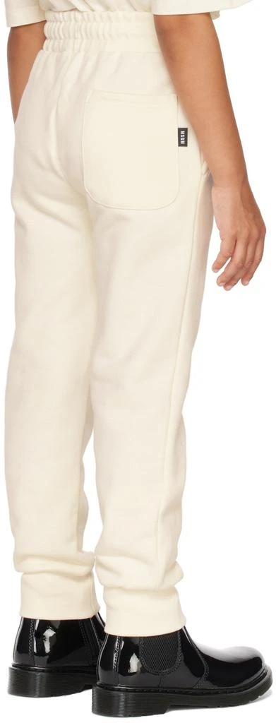 MSGM Kids Off-White Printed Sweatpants 3