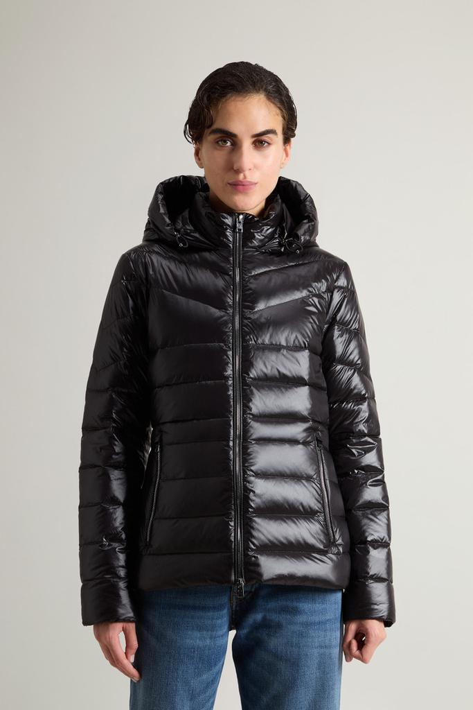『新品』wool rich　MATT STRETCH PUFFER Woolrich Matt Stretch Long Puffer Parka Black - Beachim