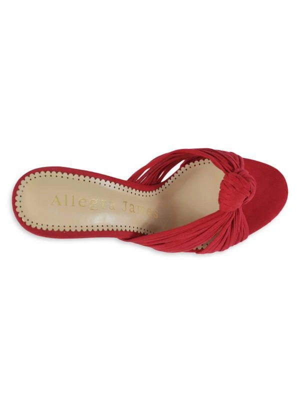 Allegra James Jane Ultrasuede® Knotted Heel Sandals 4