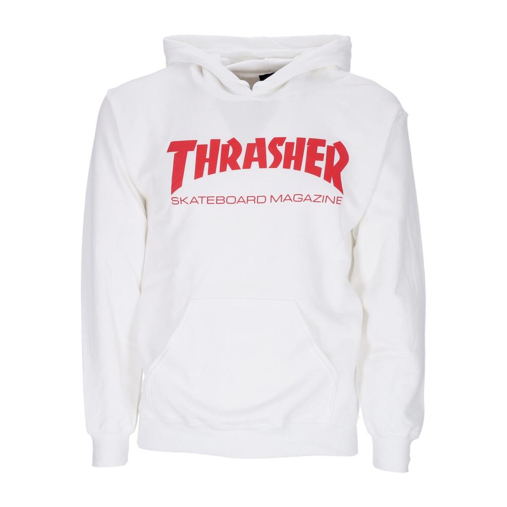 Thrasher Men's Skatemag Hood White/red