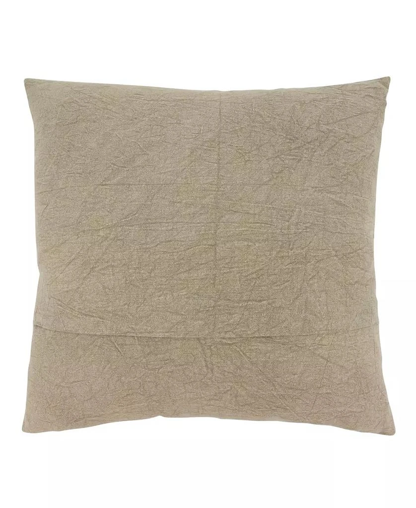 Saro Lifestyle Stone Washed Floral Decorative Pillow, 20" x 20" 2