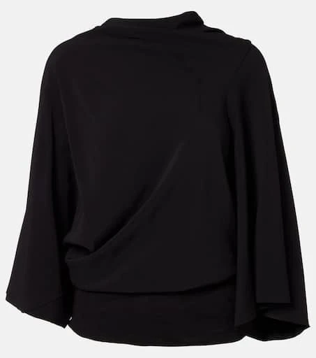 Rick Owens Draped charmeuse top 1