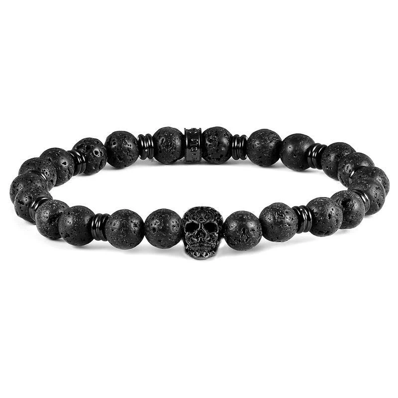 Shop Crucible Los Angeles Polished Stainless Steel Skull and Black