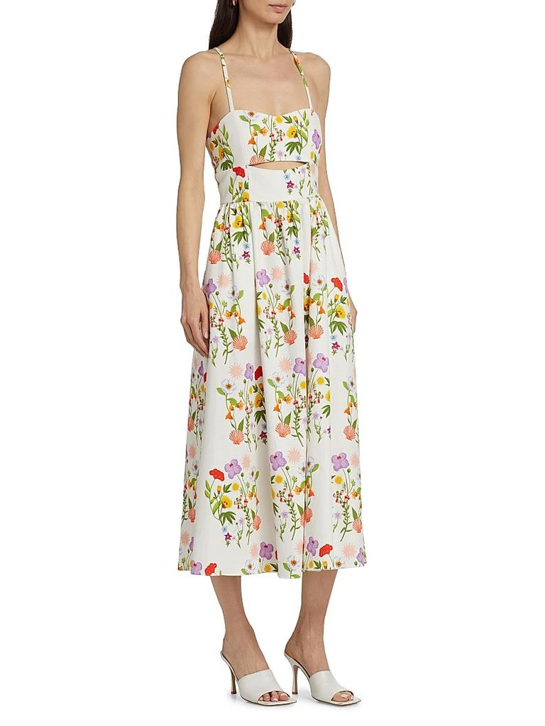 Borgo de Nor Jordan Floral Cut-Out Midi-Dress 4