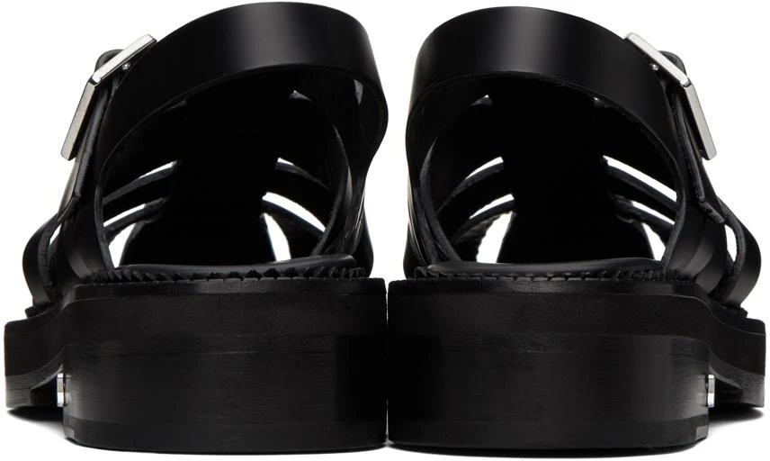 AMI Black Fisherman Flat Sandals 2