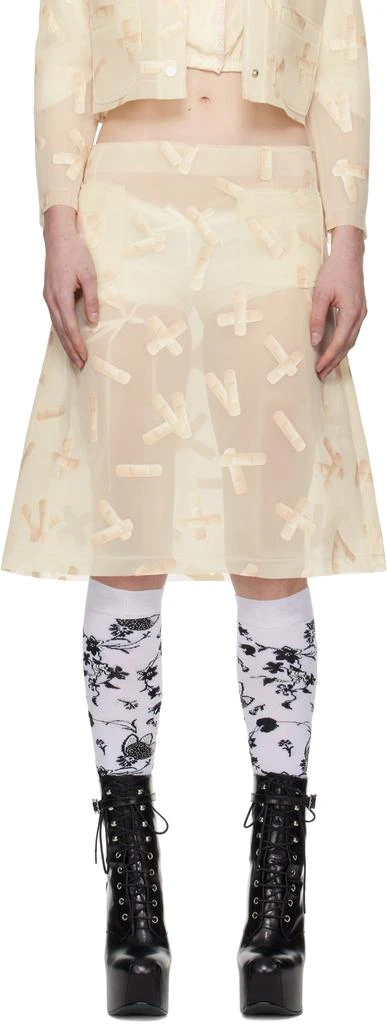 Ashley Williams Off-White Bandaid Midi Skirt 1