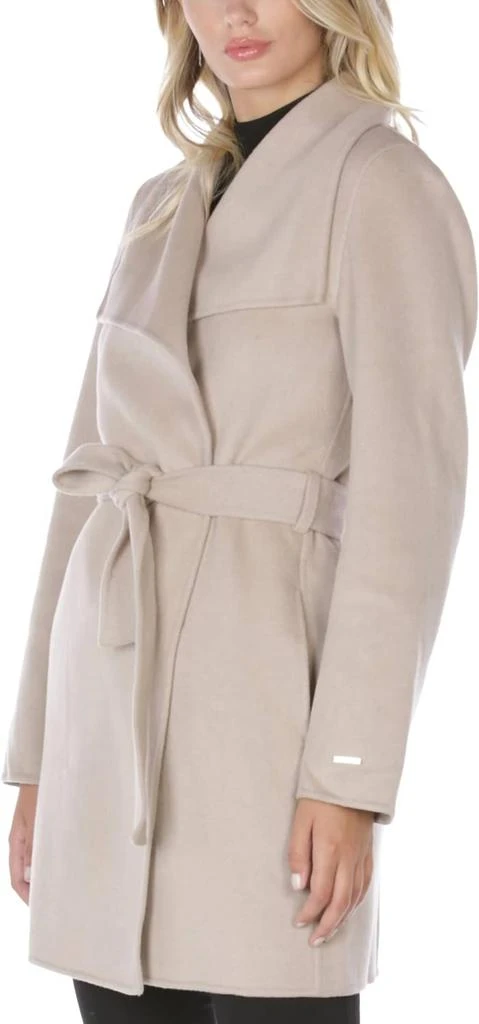 Tahari Wool Wrap Coat with Tie Belt 2