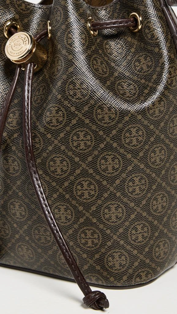Tory Burch T Monogram Coated Canvas Mini Bucket Bag 4